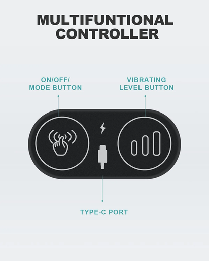 Vibrating Lumbar Support Pillow for Office Chair and Car Couch Sleeping Bed Recliner Plane, Perfectly Balanced Memory Foam with Vibrating Motors for Back Pain Relief