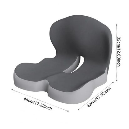 L-Shaped Seat Cushion Ergonomic Memory Foam Seat Cushion with Lumbar Support for Tailbone Pain Relief L-Shaped Back for Office