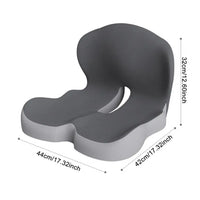 L-Shaped Seat Cushion Ergonomic Memory Foam Seat Cushion with Lumbar Support for Tailbone Pain Relief L-Shaped Back for Office
