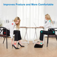 Comfort Foot Rest under Desk, Leg Support Stool, Ergonomic Foot Rest for Home Office, Work, Gaming Accessories, Leg Pain Relief