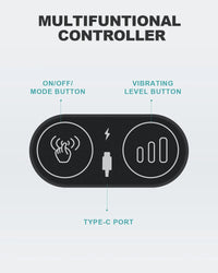 Vibrating Lumbar Support Pillow for Office Chair and Car Couch Sleeping Bed Recliner Plane, Perfectly Balanced Memory Foam with Vibrating Motors for Back Pain Relief