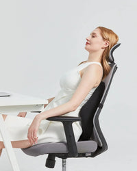 Vibrating Lumbar Support Pillow for Office Chair and Car Couch Sleeping Bed Recliner Plane, Perfectly Balanced Memory Foam with Vibrating Motors for Back Pain Relief